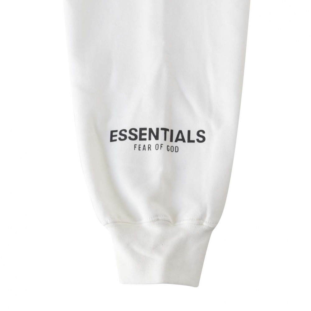 Essentials by Fear of God Applique Logo Crewneck (White)