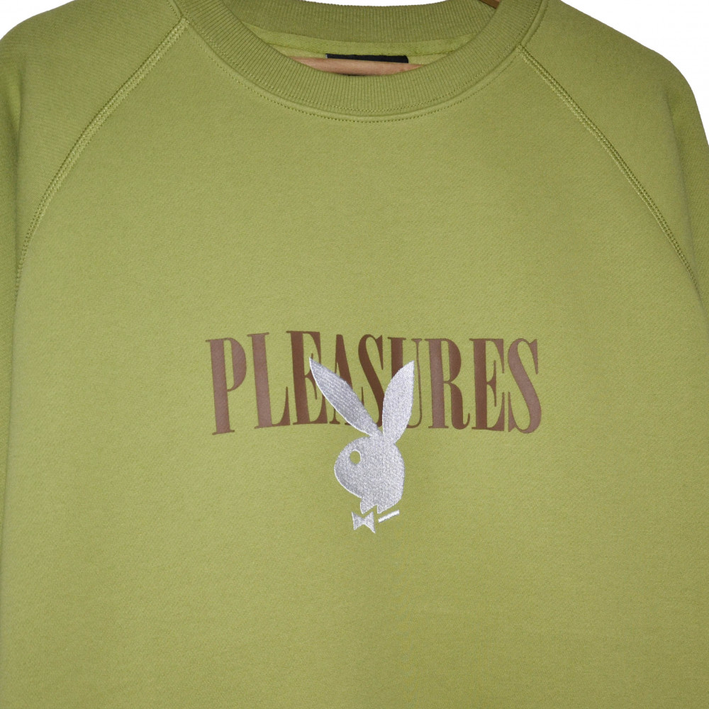 Pleasures x Playboy Bunny Logo Crewneck (Green)