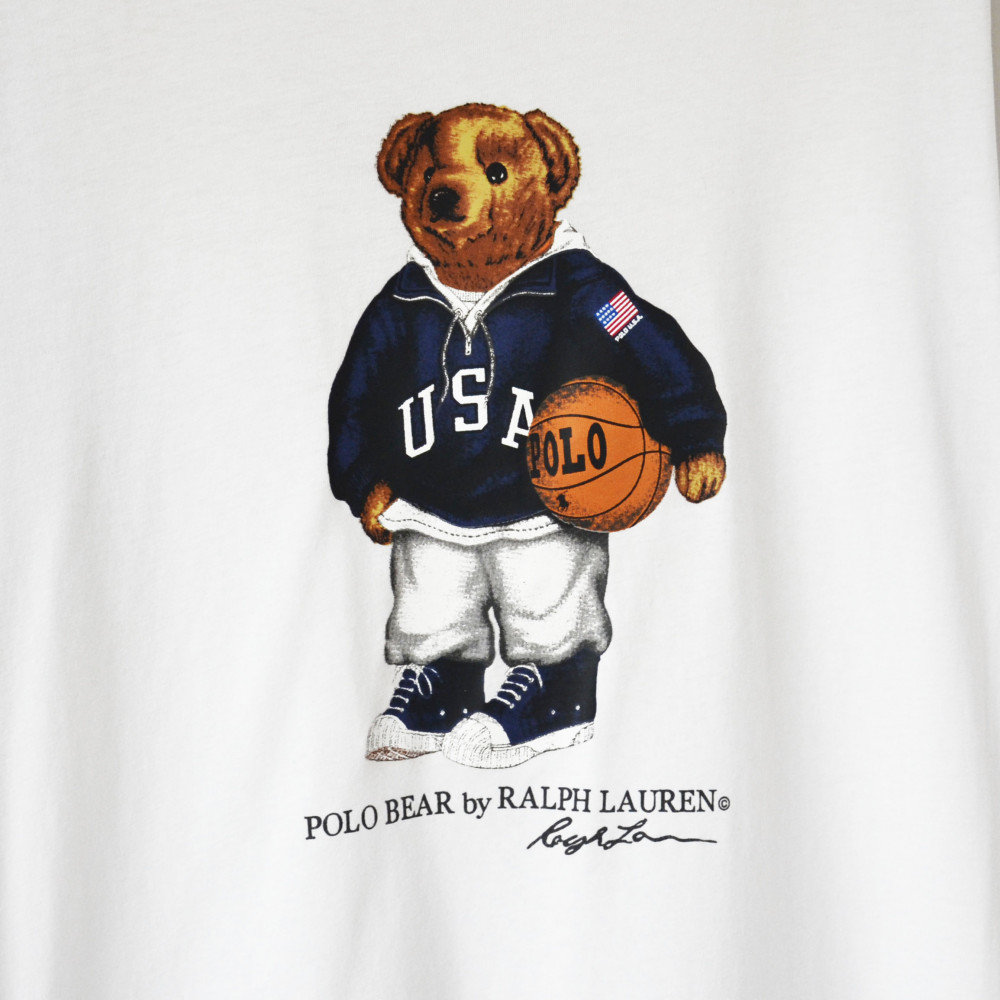 Polo Ralph Lauren Polo Bear Basketball Tee (White)