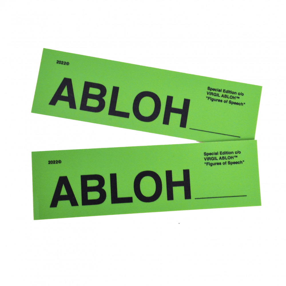 Virgil Abloh Figures of Speech Sticker (Green)