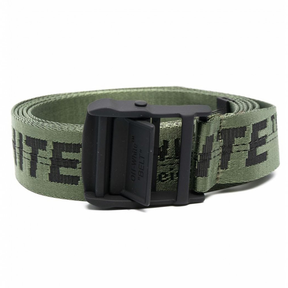 Off-White Industrial-Strap Fabric Belt (Green)