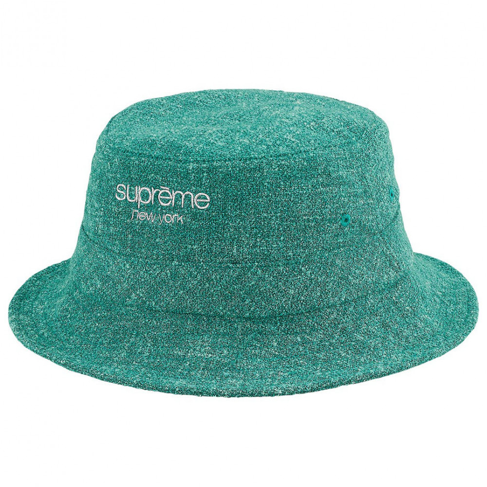 Supreme Classic Logo Terry Bucket Hat (Teal)
