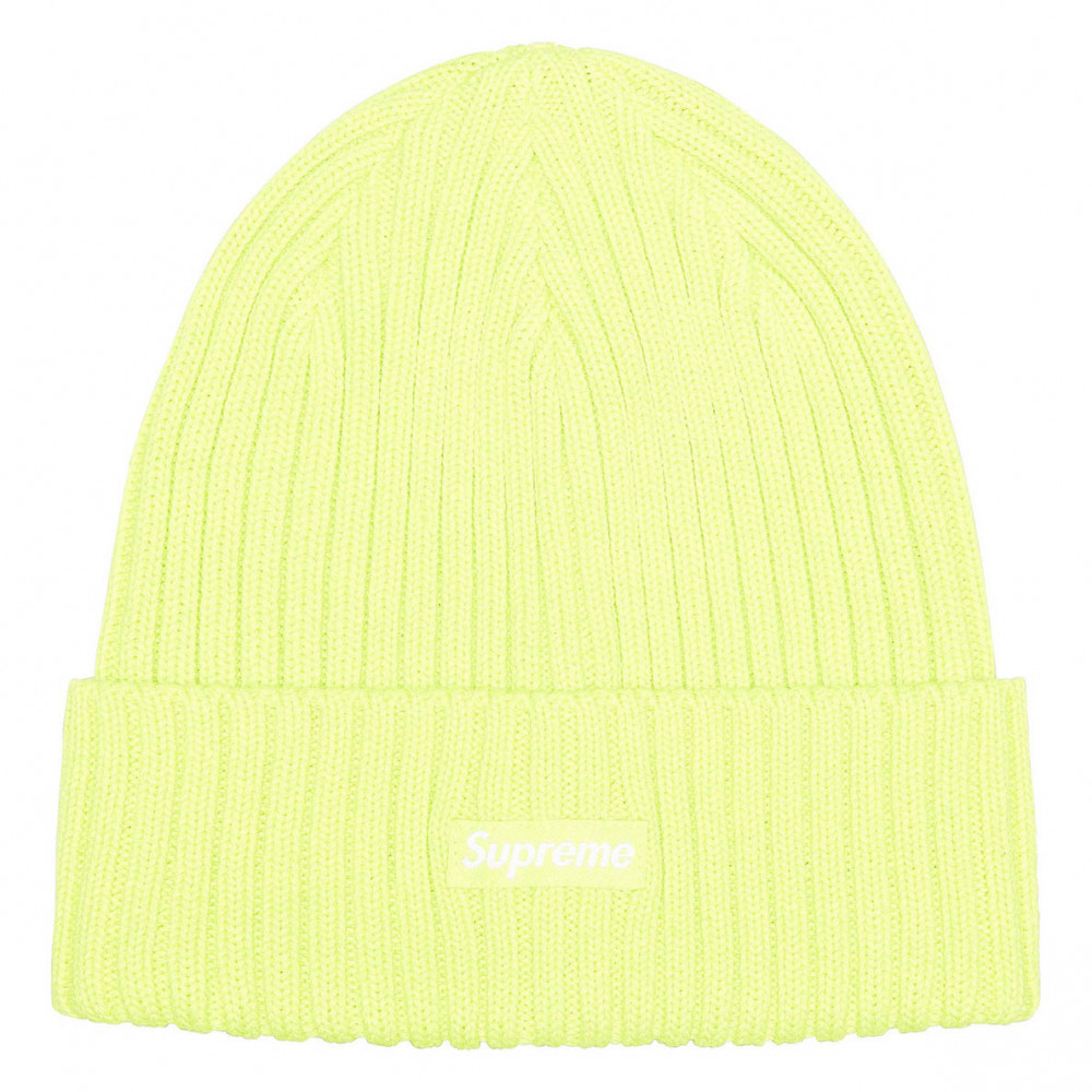 Supreme Overdyed Beanie (Light Lime)