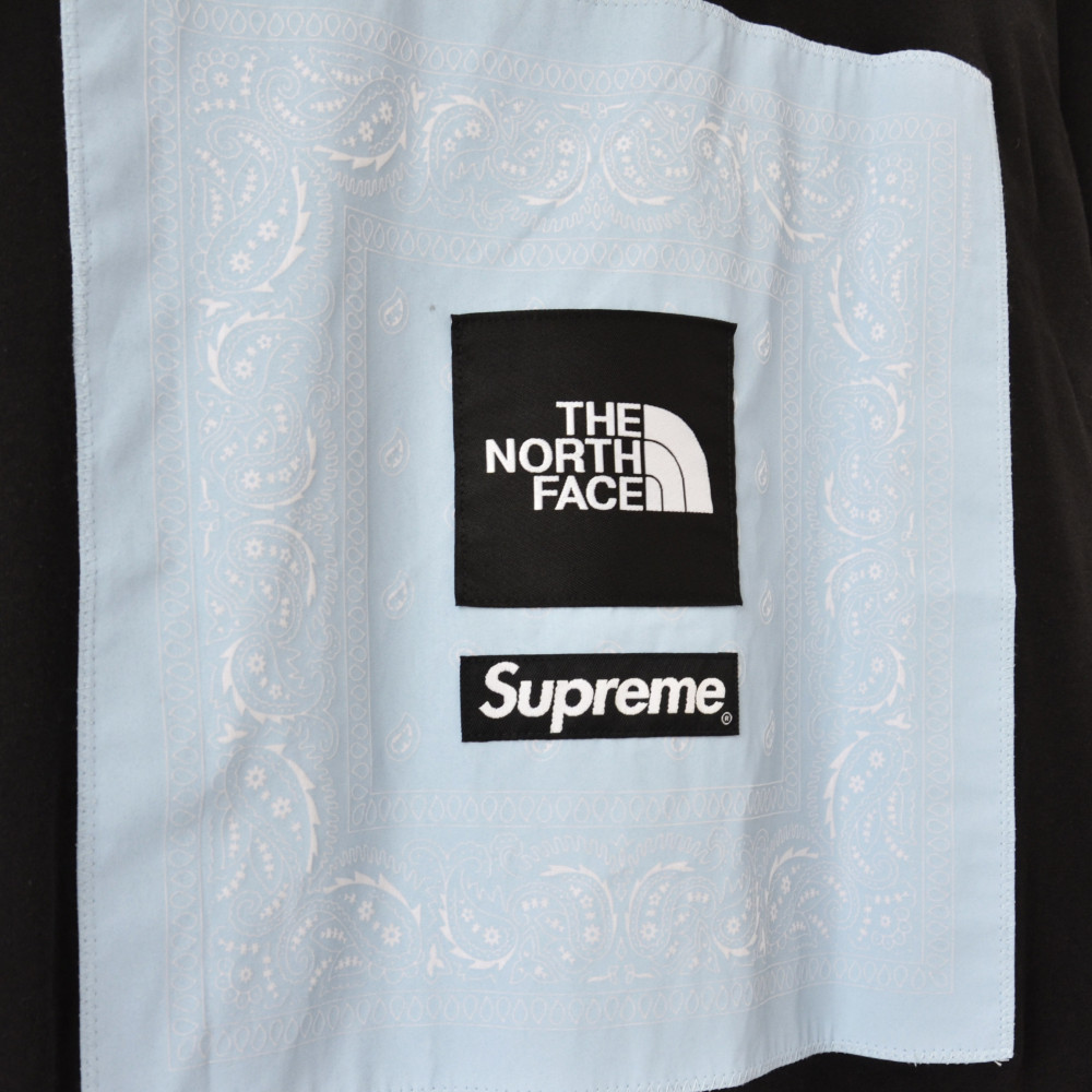 Supreme x The North Face Bandana Tee (Black/Blue)