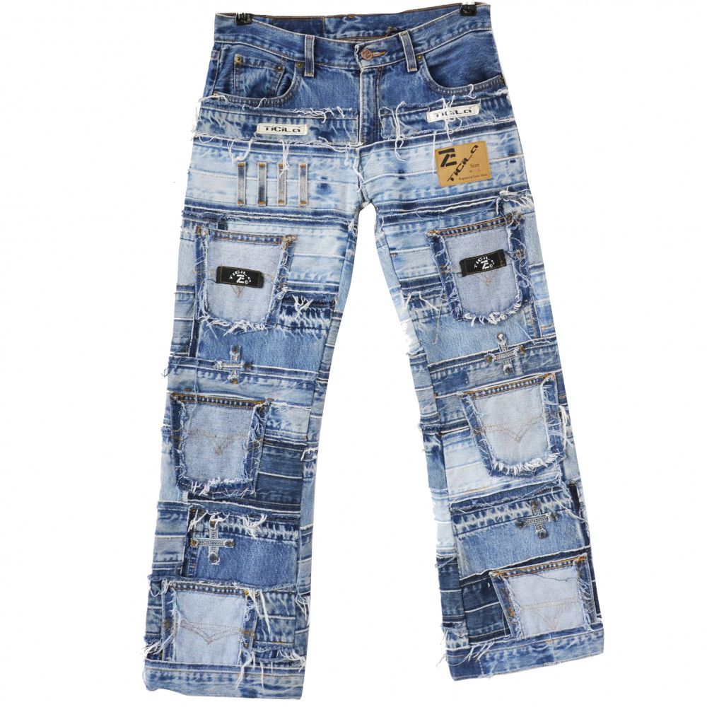 Ticila Seven Star Multi Pocket Jeans (Blue)