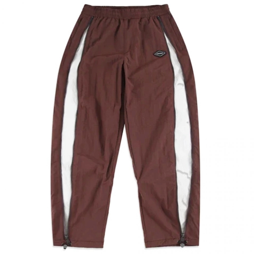 Unknown London Zipped Track Pant (Brown)