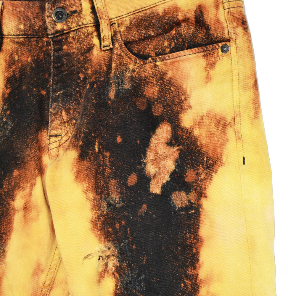 Calvin Klein By Prince In Jeans Bleached Jeans (Orange/Black)