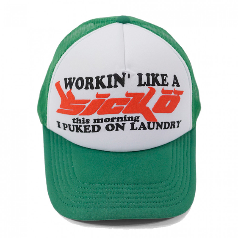 Sicko Laundry Trucker Cap (Green/White)
