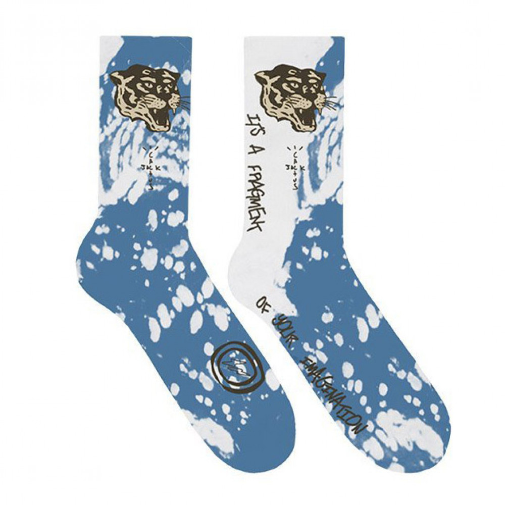 Travis Scott x Fragment Design Socks (White/Blue)