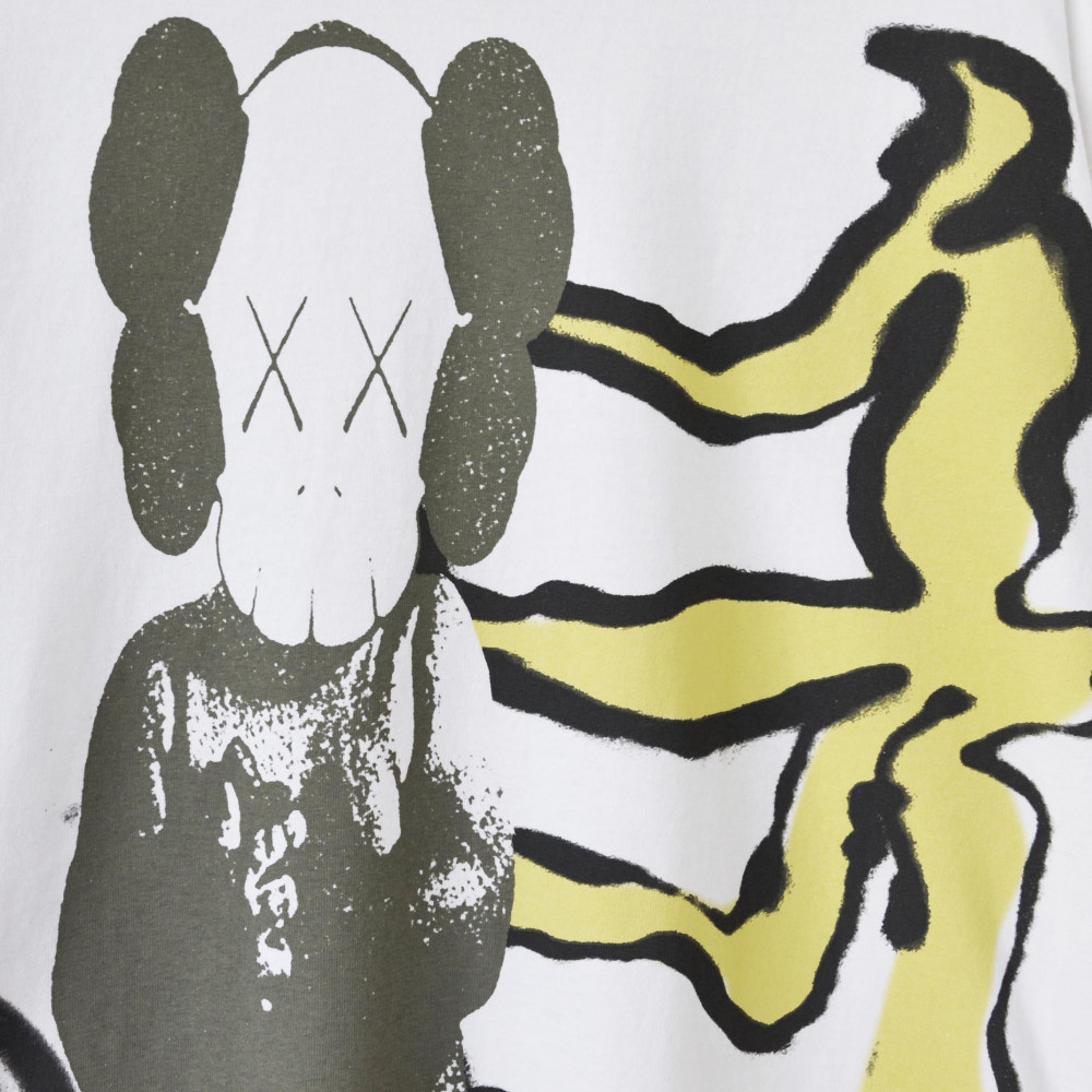 Travis Scott x Kaws x Fragment Design Tee (Aged Yellow)