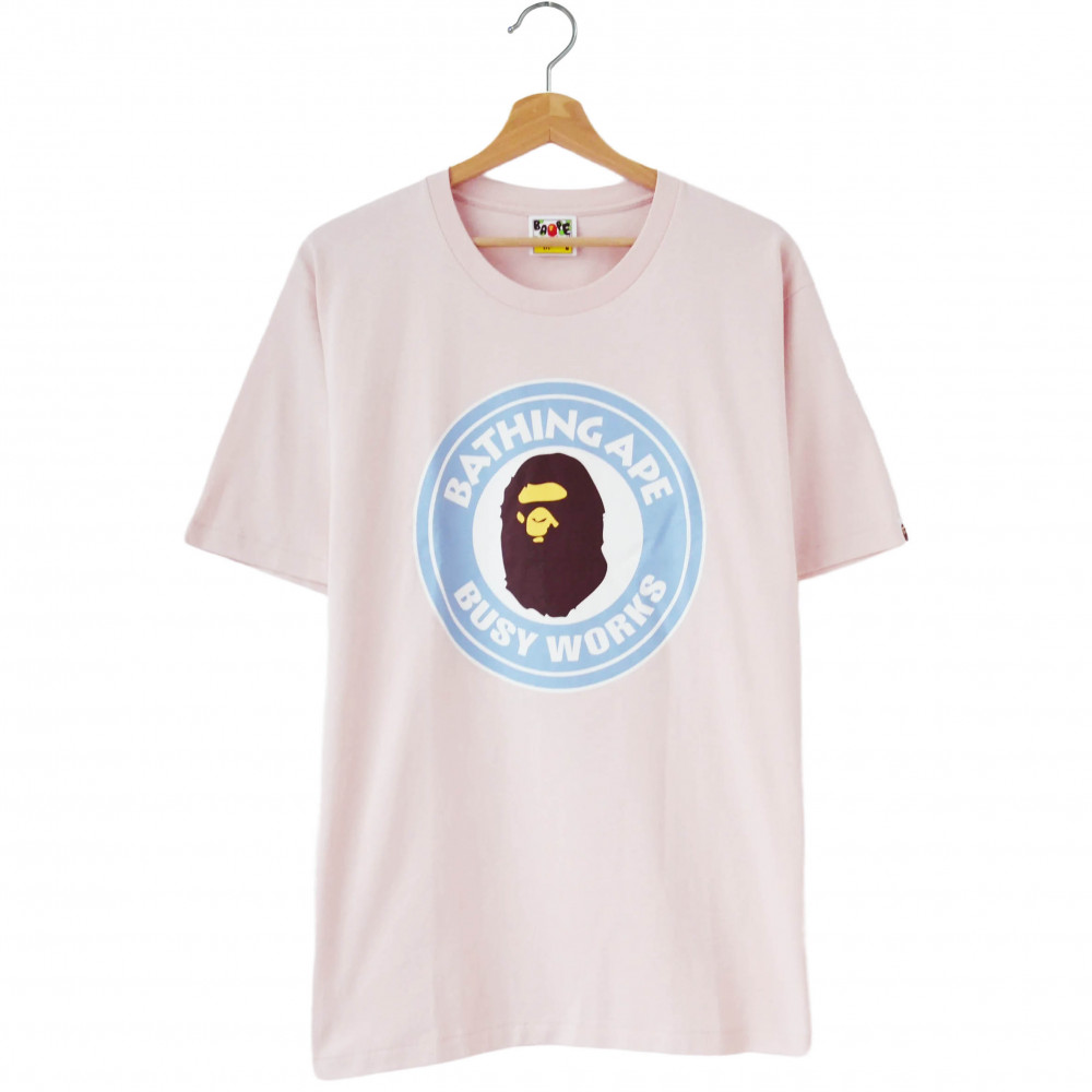 Bape Colours Busy Works Tee (Pink)