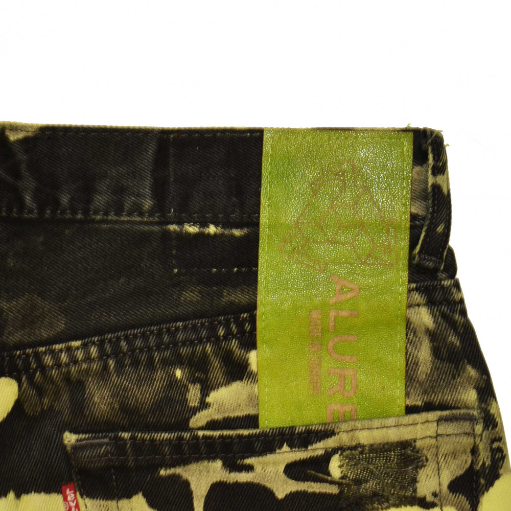 Alure Studio Bleached Camo Jeans (Black/Green)