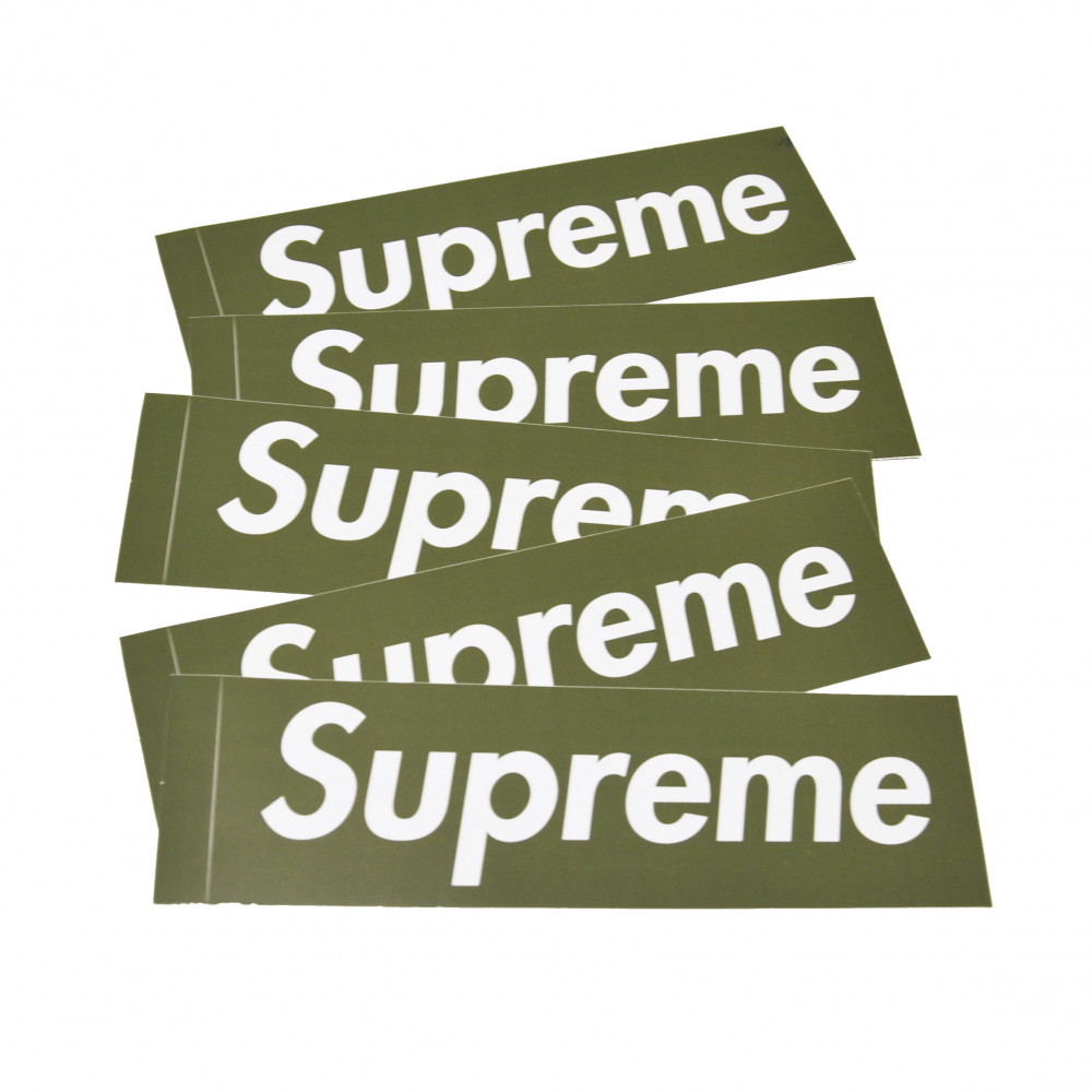 Supreme Berlin Box Logo Sticker (Green)