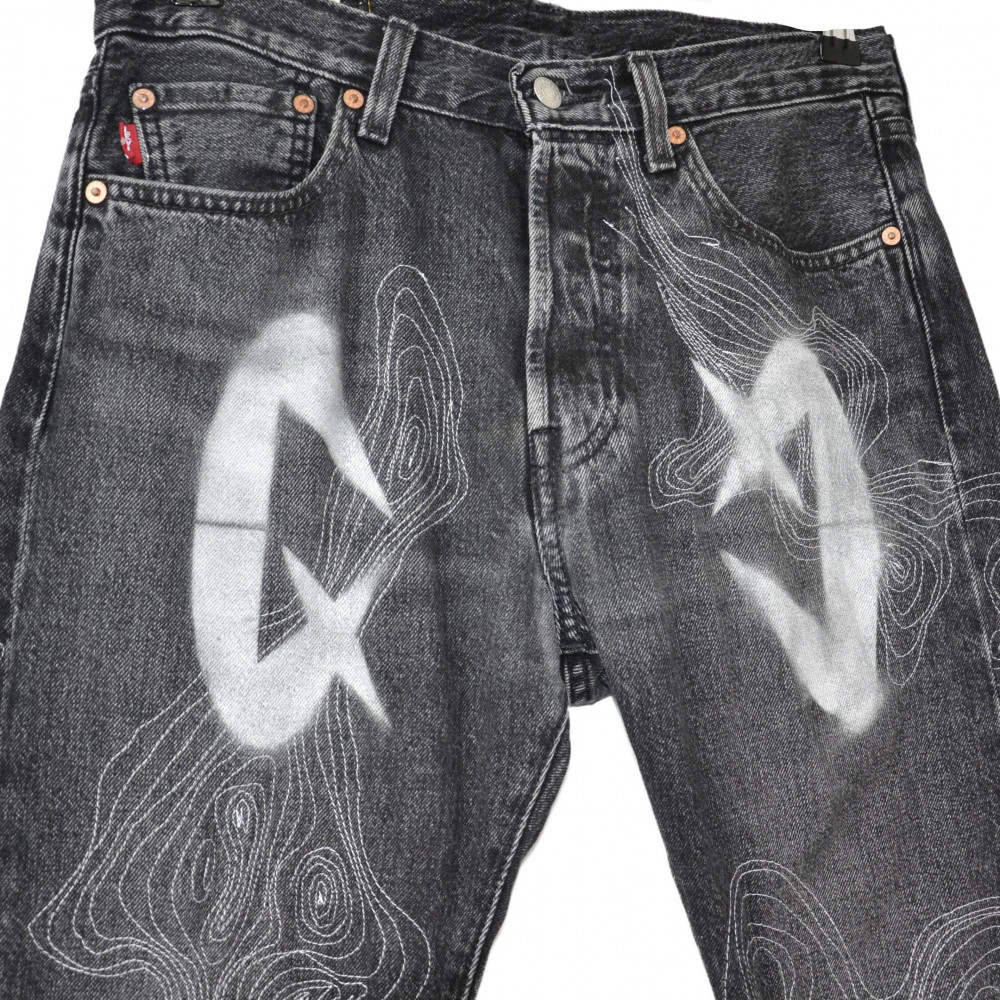 Brunclo x Gangsta Punk Topograph Jeans (Black)