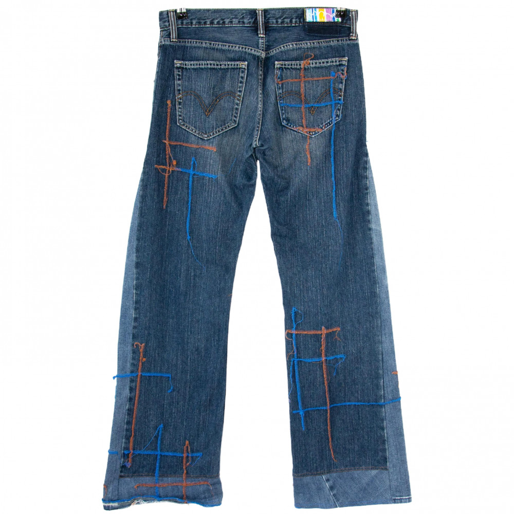 Brunclo Simple Hellraiser Jeans (Blue/Brown)
