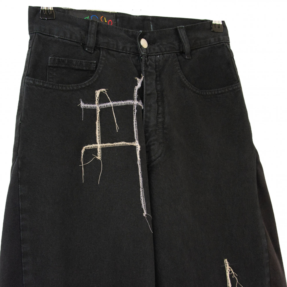 Brunclo Simple Hellraiser Jeans (Black/White)