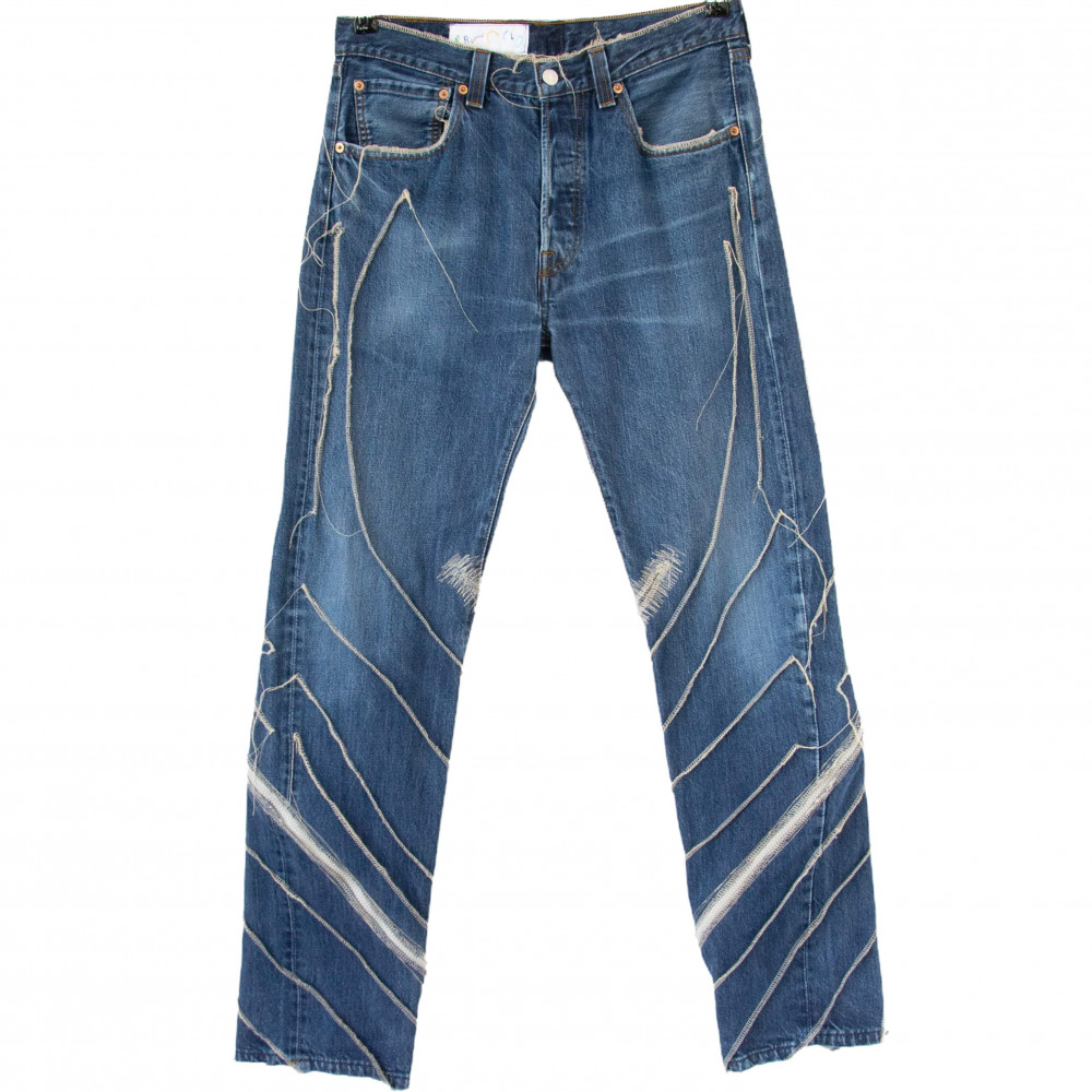 Brunclo Zipper Jeans (Blue)