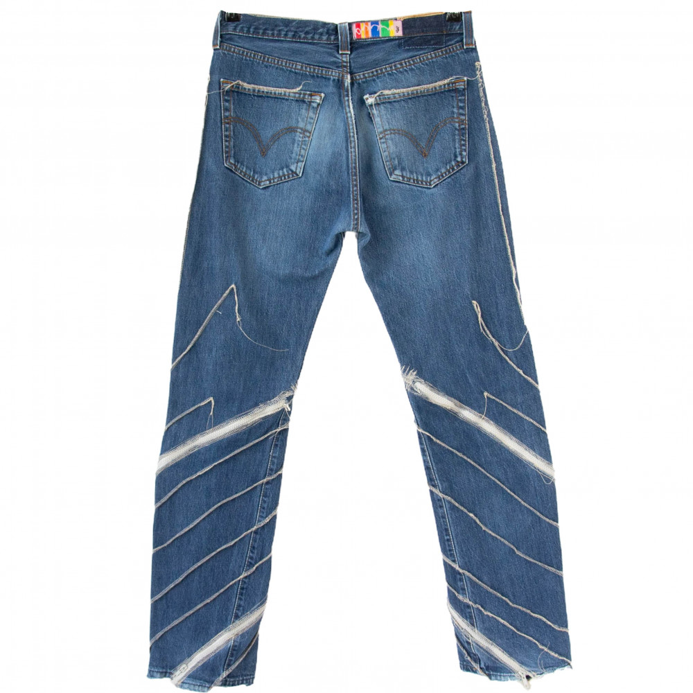 Brunclo Zipper Jeans (Blue)