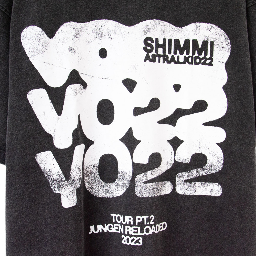 Shimmi x Astralkid 22 Yo22 Tour Pt. 2 Tee (Washed Black)