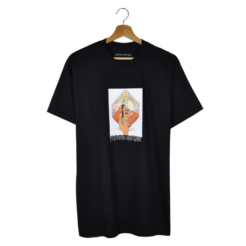 Fucking Awesome Dill Mirror Painting Tee (Black)