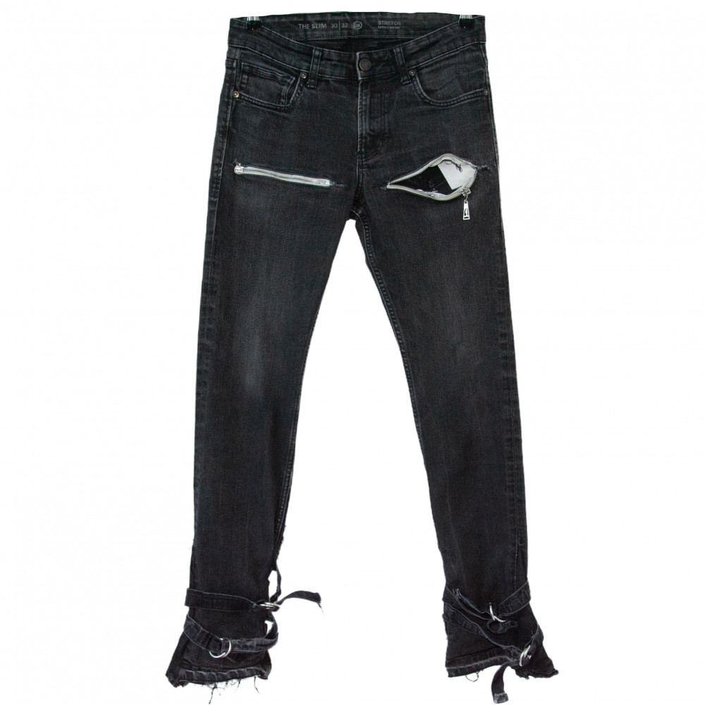 Custom Punk Star Jeans (Black)