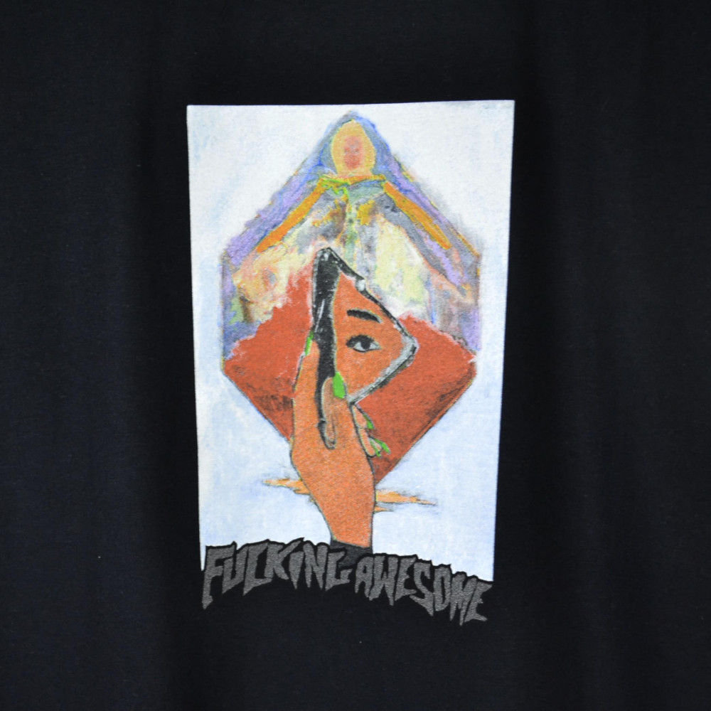 Fucking Awesome Dill Mirror Painting Tee (Black)
