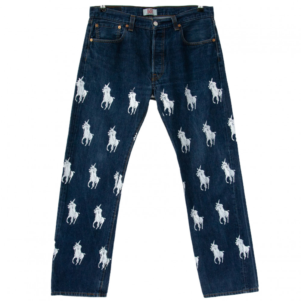 Flace x Polo Cigan Allover Print Jeans (Indigo)