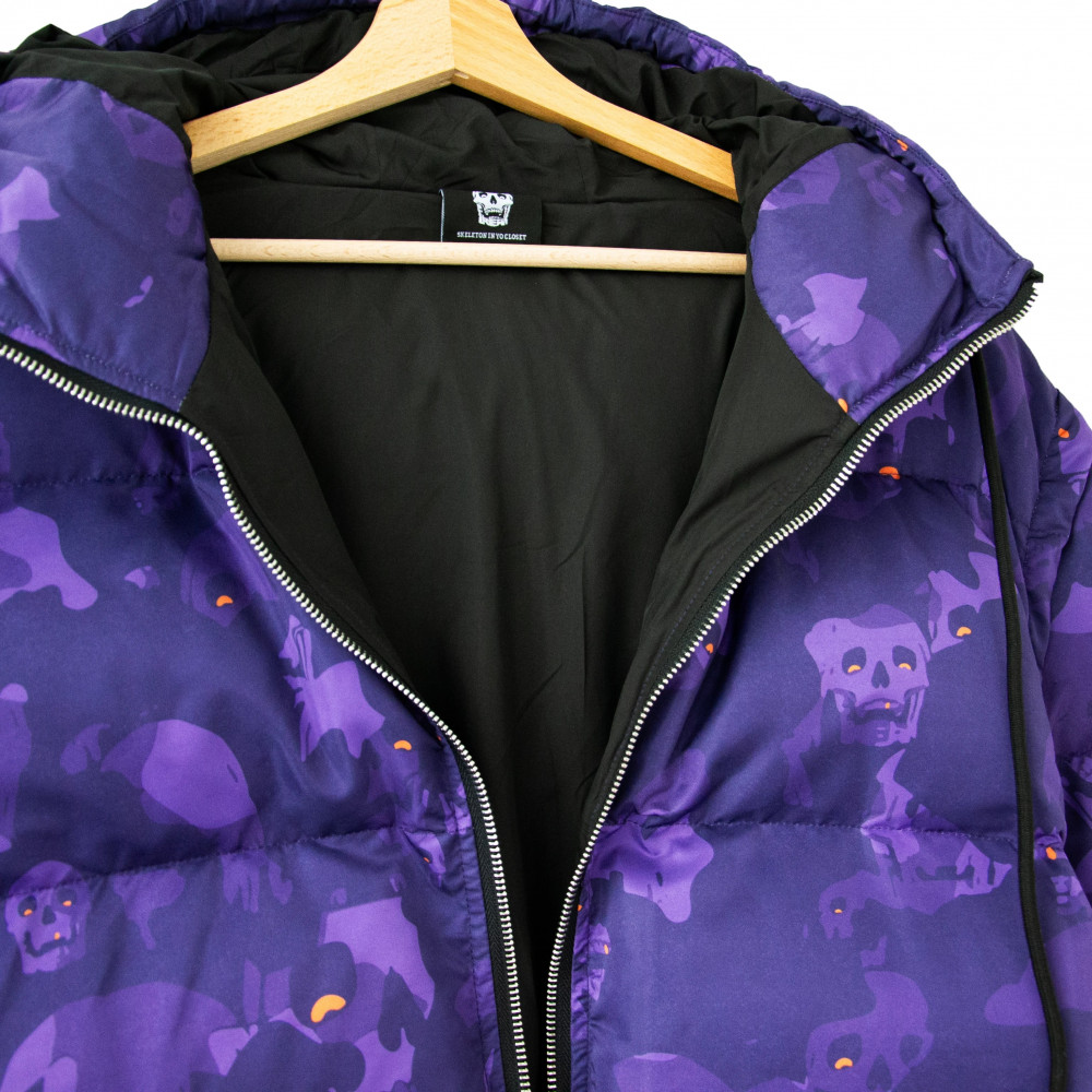 Freak Camo Puffer Jacket/Vest (Purple)