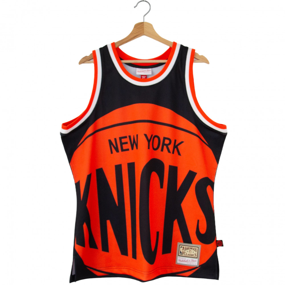 Mitchell & Ness Blown Out NY Knicks Jersey (Black/Orange)