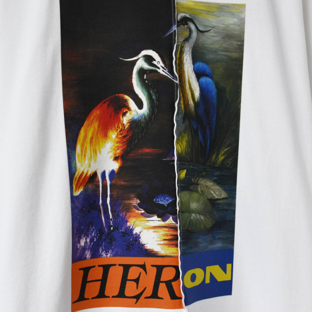 Heron Preston Split Pelican Oversized Tee (White)