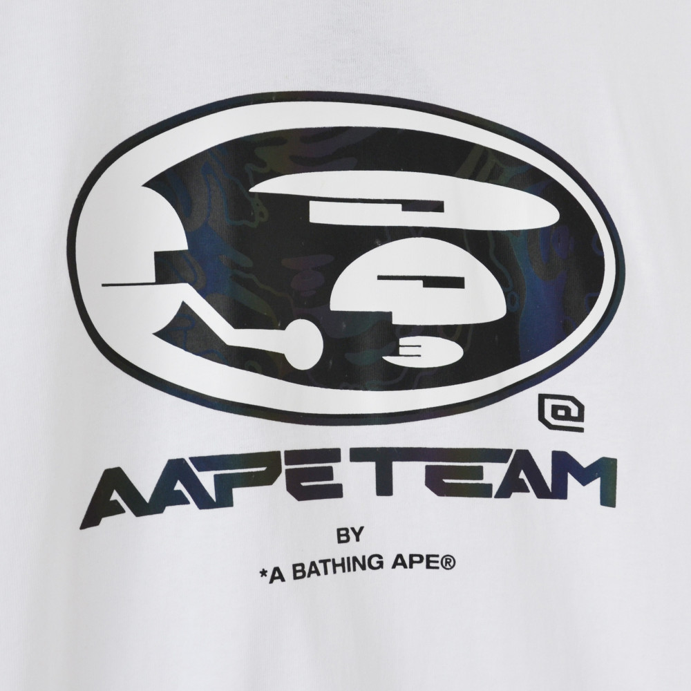AAPE by A Bathing Ape Team Printed Tee (White)