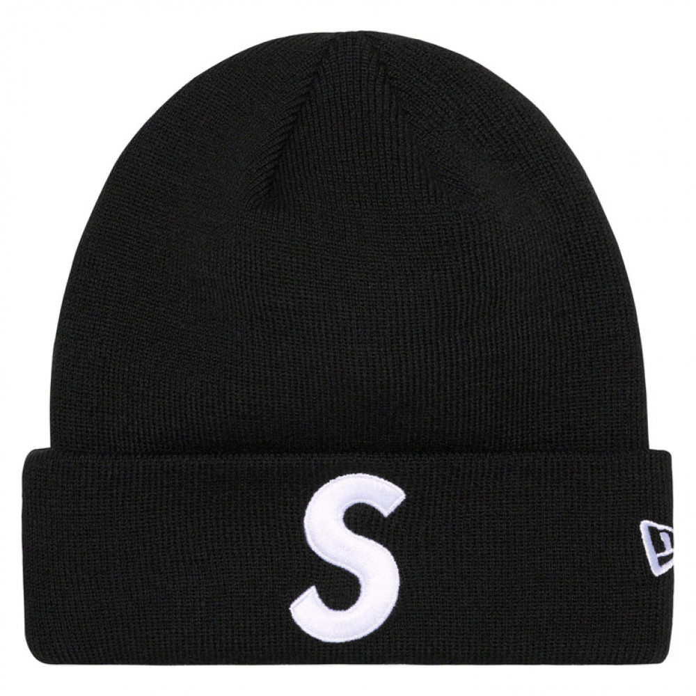 Supreme x New Era S Logo Beanie (Black)