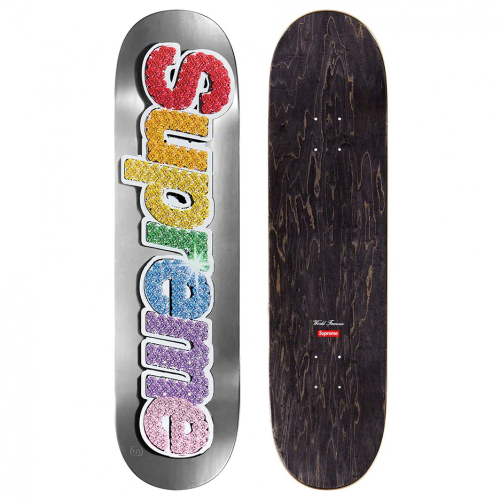 Supreme Bling Box Logo Skateboard Deck (Multi)