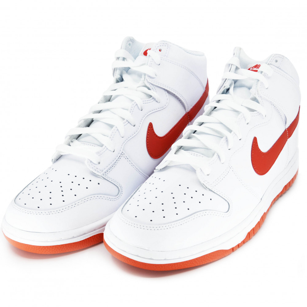 Nike Dunk High Retro (White Picante Red)
