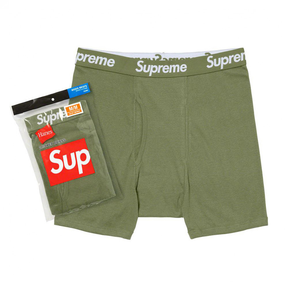 Supreme x Hanes Boxer Briefs (Green)