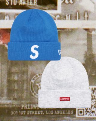 F/W24 Supreme x New Era S Logo Beanie Size: UNI Condition: 10/10 Price: 79€ •Buy online at www.flace.sk (Link in Bio)